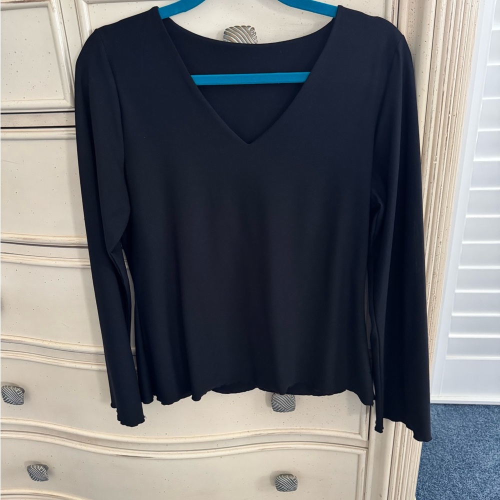 SPANX Black Relaxed Fit Blouse
